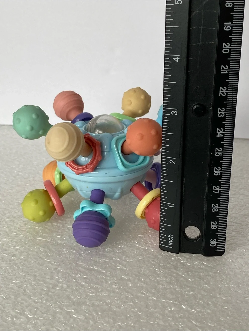 Baby Teething Toy Silicone Teether Rattle Sensory Montessori Infant Toy